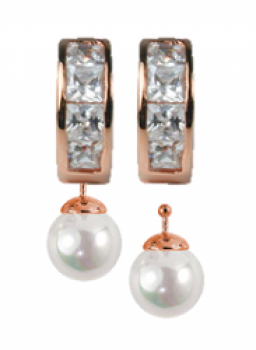 Ohrringe 213-1 Addy Pearl Rosé